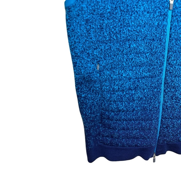 Icebreaker ZoneKnit Merino Wool Vest Men’s XL Deep Geo Blue Navy Insulated - Picture 5 of 15